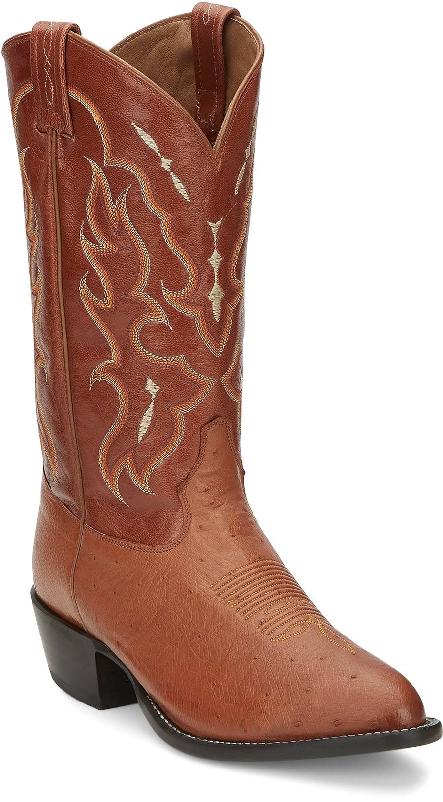 Tony Lama Smooth Ostrich Cowboy Boots CDJ4_X7GSK81