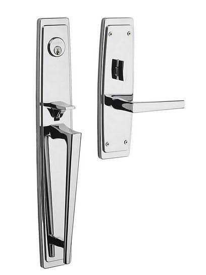 Baldwin 6921.RENT Palm Springs Right Handed Single Cylinder Keyed Entry Full Pla Satin Black JQH0_M6PDU87