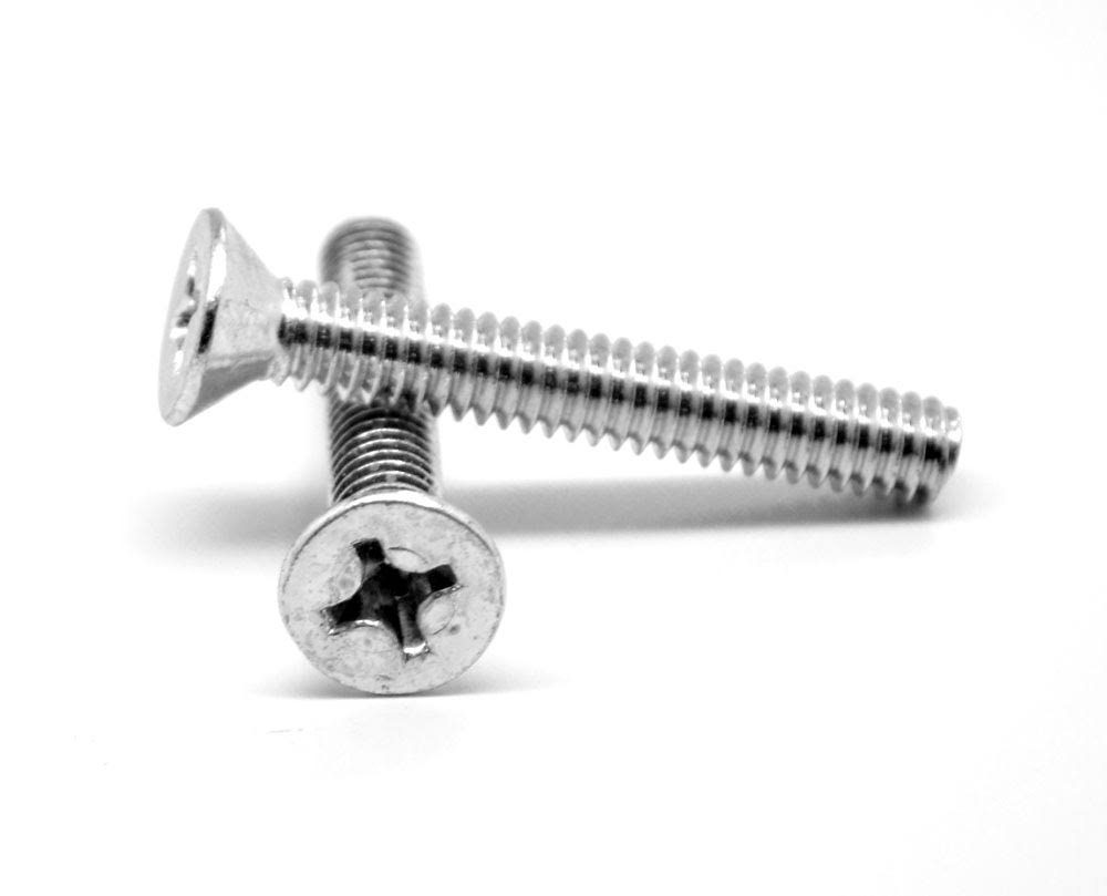 #10-32 x 1 3/8x22 (FT) Fine Thread Machine Screw Phillips Flat Head Stainless Steel 18-8 Pk 2000 JKY5_G5OSK99