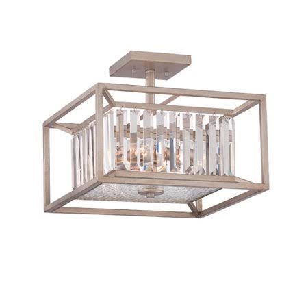 Syracuse 3 - Light 14x22 Unique/Statement Square Semi Flush Mount Greyleigh Finish: Aged Platinum QCI2_A5NME81