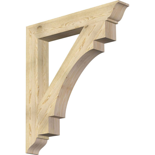 6x22W x 44x22D x 48x22H Merced Traditional Rough Sawn BRACKET, Douglas Fir CAB1_S9CMF90