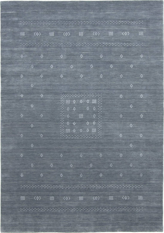 Solo Rugs Simi S9417 Slate 6& x 9& Hand Knotted Area Rug PCE3_W1ILK89