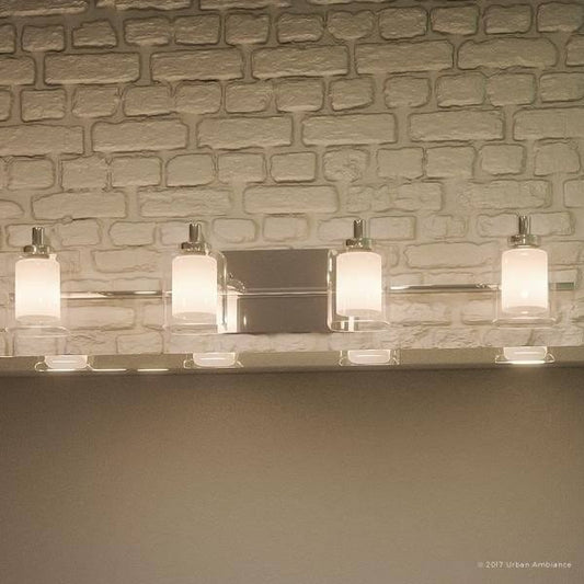 Urban Ambiance Luxury Modern Bathroom Vanity Light, Large Size: 6 inchh x 29 inchw, with Posh Style Elements, Polished Chrome Fi FWL7_M3WCE93