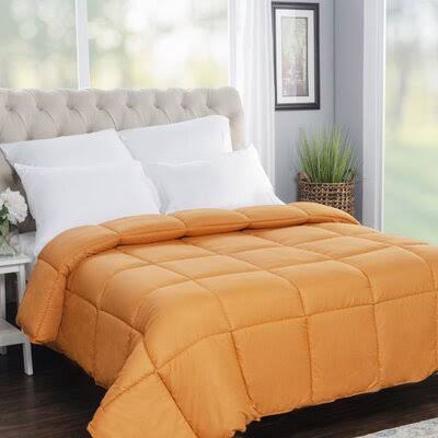 All Season Single Comforter Size: King, Color: Dusty Orange AWJ0_V3FXX33