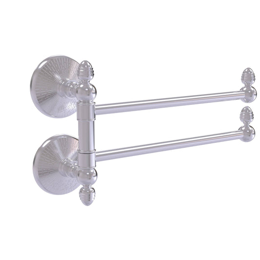 Allied Brass Monte Carlo Collection 2 Swing Arm Towel Rail - Satin Chrome UEO3_P9HIZ74