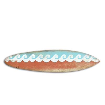 Wooden Surfboard with Weave Wall Décor Rosecliff Heights ZOD3_X3INC37