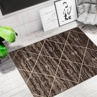 Winslow Geometric Brown Area Rug Millwood Pines Rug Size: Rectangle 6&7x22 x 9&6x22 TAL0_Z2QHV76