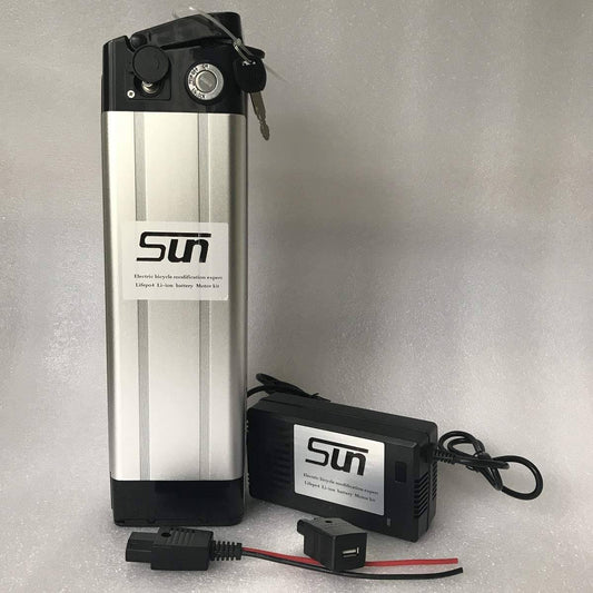 12Ah 36V Li-ion Lithium Battery Aluminum Case 3A Charger BMS Recharge Power 500W Fish Ebike Scooter XAG6_V7QOX07