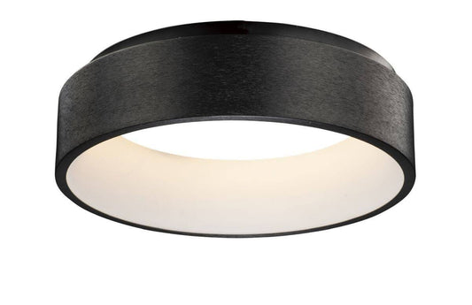 1 Light 18 inch LED Flush Mount in Brushed Black with Philips Hue WAL9_L1OKB55