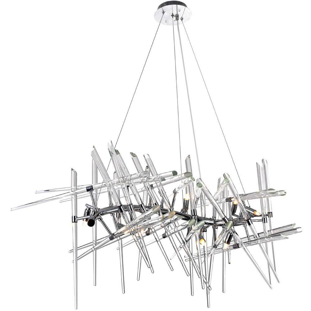 10 Light 21 inch Chandelier in Chrome RUK1_R3TKR76