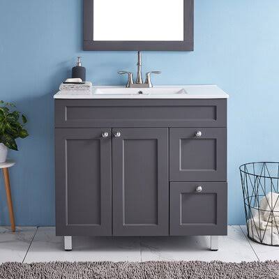 Alcee 36x22 Single Bathroom Vanity Set Red Barrel Studio NGQ3_A7HIC70