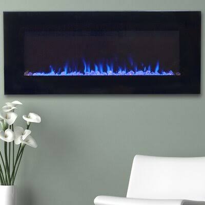 Aida Wall Mounted Electric Fireplace Wade Logan Size: 18x22 H x 42x22 W x 5.5x22 D LXS9_F6AVT86