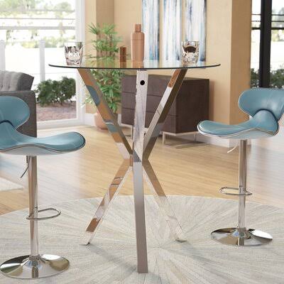 Artim Pub Table in Chrome Wrought Studio FEO1_I3GDY55