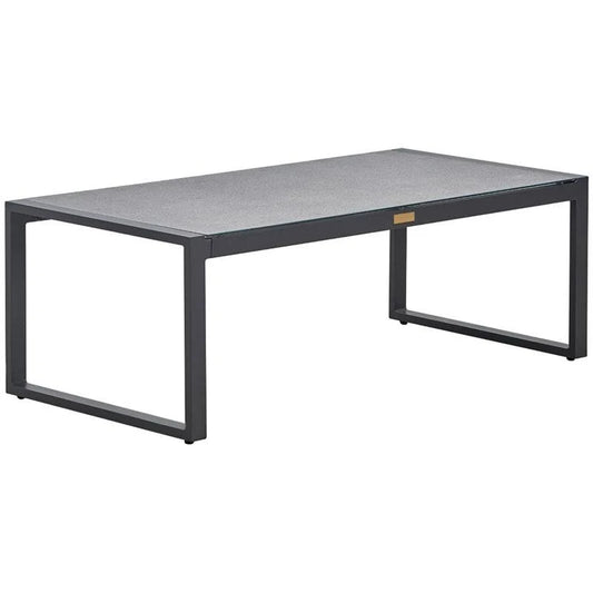 Tommy Hilfiger Hampton Outdoor Coffee Table Gray Pebbled Glass LJX3_Z9BXQ88