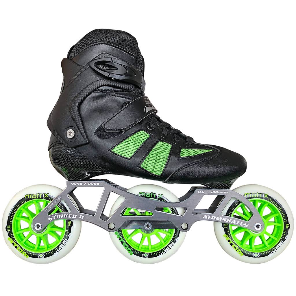 Atom Pro Fitness 3x110 Outdoor Inline Skate Package VQD4_Z7HZF09