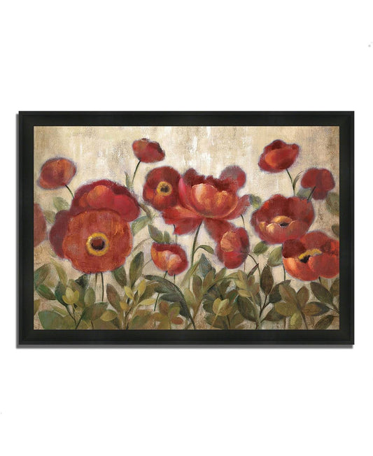 Tangletown Fine Art 33x22 x 46x22 Daydreaming Flowers by Silvia Vassileva Framed Painting Print ZOX8_A5UBG16