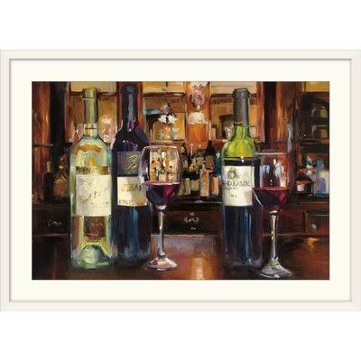 Yves A Reflection of Wine& by Marilyn Hageman Painting Print Fleur De Lis Living Format: White Frame, Size: 28x22 H x 38x22 W x  SJA9_N4UBE08