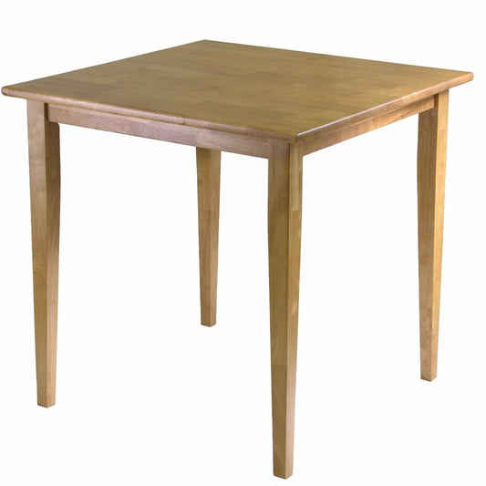 Solid Wood Shaker Style Square Dining Table in Light Oak Finish - Pictured SYW6_U4LYJ62