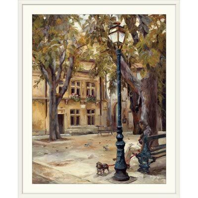 &Provence Village II& by Marilyn Hageman Painting Print Fleur De Lis Living Size: 38x22 H x 32x22 W x 1x22 D, Format: White Fram XLS5_N0TTA43