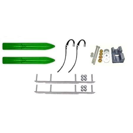 Slydog Green Trail 6 inch Snowmobile Skis w/ 9 inch Shaper Bars Complete Kit Arctic Cat 2009 and All 2010-11 XYZ0_Z3HDX39