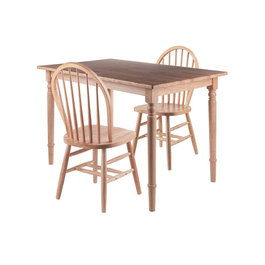 Winsome 89336 Ravenna Dining Table Windsor Chairs Set - 3 Piece DTF6_A6UTO34