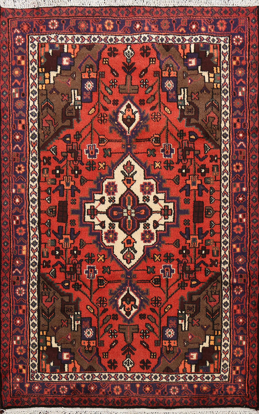 Tribal Geometric Hamedan Persian Area Rug 3x5 YPM9_Q5YLK69