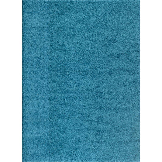 Soft Solid Cozy Shag Turquoise 7&10 inch x 10& Indoor Area Rug LTS3_P0IZT89