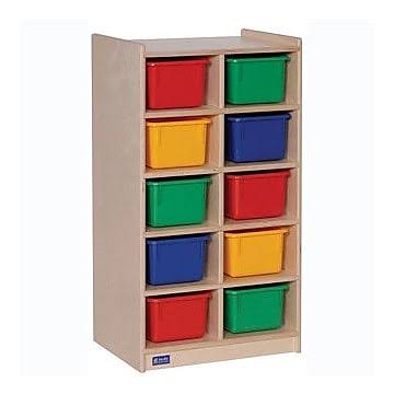 Steffy 10 Compartment Cubby wtih Casters Bin Color: No Bins LOE0_K4PNP33