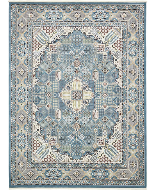 Unique Loom Liverpool Narenj Area Rug - 10& x 13& - Blue ZMH2_K4HFW56