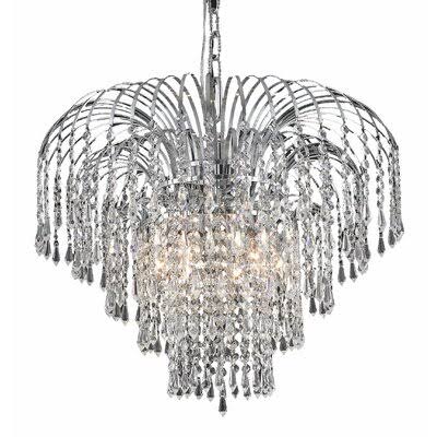 Westrem 6 - Light Unique Tiered Chandelier House of Hampton Finish: Gold, Crystal Type: Royal Cut XOD7_M8SVM12