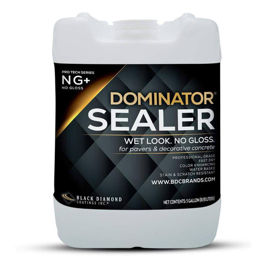 5 Gallon Dominator Ng+, No Gloss Paver Sealer (Wet Look), Commercial Grade, Water Based, Color Enhancing, Easy Application, Clea CBZ1_I3BED18