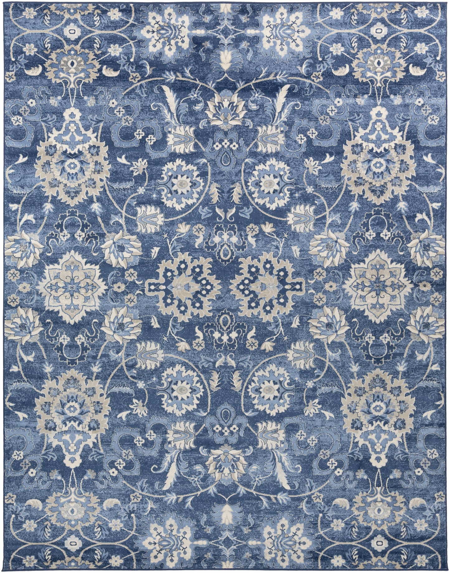 Traditional BHS-0050914-P Turkish Poly Navy Classic Accent Rug TYC7_Q4KDN19