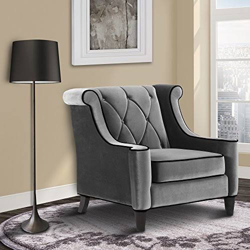 Armen Living 844 Barrister Chair Gray FZN5_L7JHX04