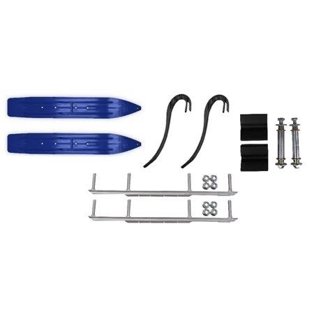 Slydog Blue Hell Hound 7 1/4 inch Snowmobile Skis w/ 7.5 inch Shaper Bars Kit Arctic Cat 2016+ ProClimb / Yamaha Viper GWR1_X8OZV87