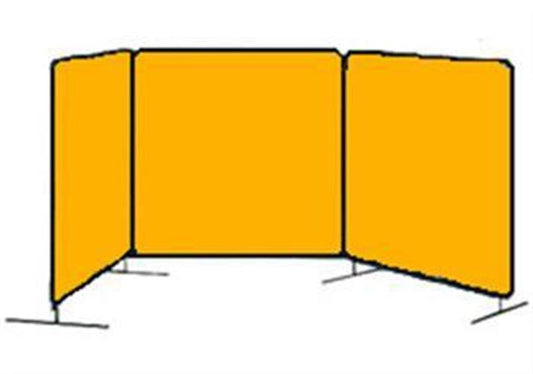 Tillman 6013464 6x4 ft Yellow Vinyl Welding Curtain with Frame RPB1_Z7PCJ36