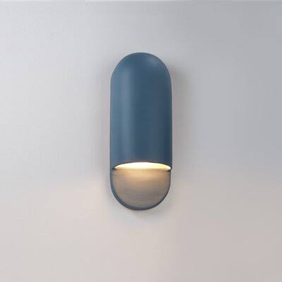 Anissa 1 - Light Dimmable Flush Mount AllModern Bulb Type: LED, Finish: Concrete, Size: 14x22 H x 5x22 W x 4x22 D VPT2_Z8HEX23