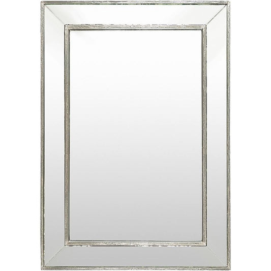 Surya Pieter 40x22 x 28x22 Wall Mirror in Silver IQC5_N5LYL62