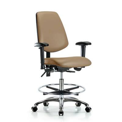 Symple Stuff Mabel Ergonomic Drafting Chair, Gray CRU7_V8SLZ71