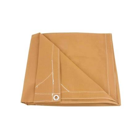 20& x 40& Tan Canvas Tarp 12oz Heavy Duty Water Resistant, Beige RLJ2_Q2XVJ78