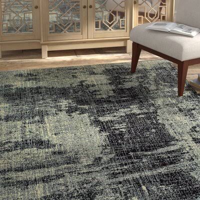 Ashaad Power Loom Black/Gray Rug 17 Stories Rug Size: Rectangle 9&10x22 x 12&10x22 CKL3_E2MOK25