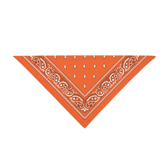 Bandanas Wholesale Orange Bandana Headband Triangle (extra Large: 40x22x26x22) / Cotton Paisley / 120 Pack VCC6_C2EUQ95