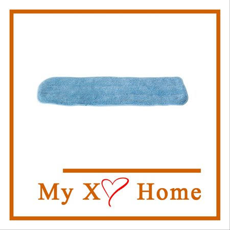 24 inch Blue Microfiber Wet Flat Mop Pad w/Hook  Loop by MyXOHome (48 Mop Pads) LSK6_Y9RQW13