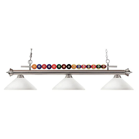 Avery Home Lighting Pool Balls 3-Light Brushed Nickel Billiard Pendant FPL7_E4FBM27