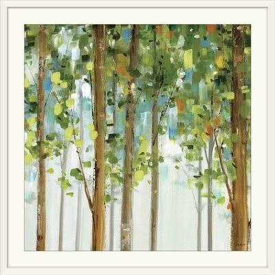 &Forest Study II& by Lisa Audit Painting Print Winston Porter Size: 38x22 H x 38x22 W x 1x22 D, Format: White Framed CEV6_S5YPP84