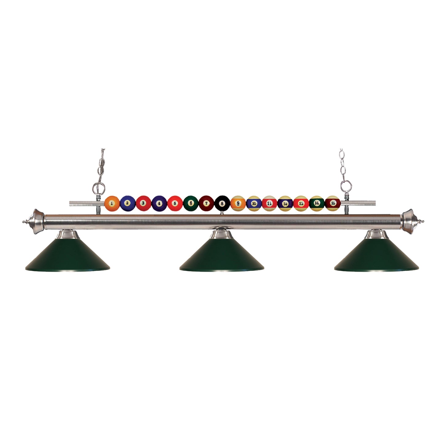 Avery Home Lighting Shark 3-Light Island/Billiard Dark Green-finished Light - Green (Island / Billiard Light) ZVF3_A6NOO78