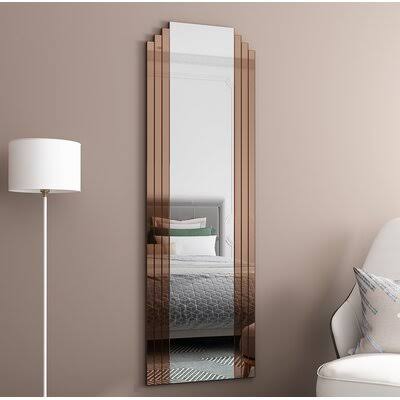 Vold Beveled Frameless Full Length Mirror Everly Quinn LMM6_D0MMF43