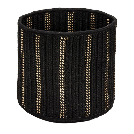 The Curated Nomad Tioga Indoor/ Outdoor Polypropylene Braided Basket - 12x22x12x22x12x22 - Black QAW4_F8RRY63