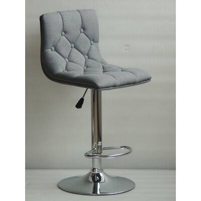 Ahart Swivel Adjustable Height Stool Ivy Bronx WVS2_I7JRJ76