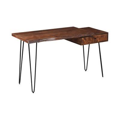 Amoret Rectangular Writing Desk Foundry Select Color: Chestnut GUV5_M7NCU87