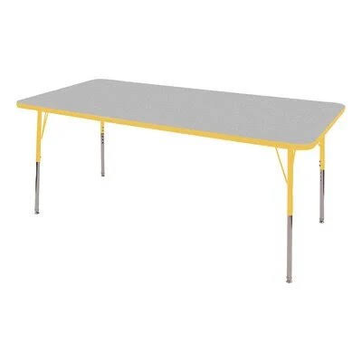 Adjustable Height Rectangle Activity Table Norwood Commercial Furniture Size: 60 QTC3_L8HPF09